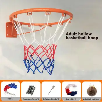 45cm Basketball Basketball Hoop Ring Hjem Basketball Hoop Net vægmontering Befæstelser Basketball Net-Alt-Vejr Basketball Net