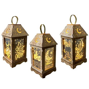 Ny Vind Lys Ramadan Lanterne LED Dekoration Til Hjemmet Scene, Ferie, Gaver, Kunsthåndværk, Smykker Islam Muslimske Fest EID Mubarak