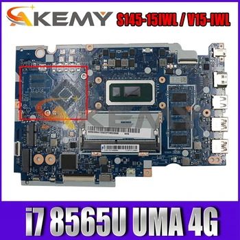 For Lenovo Ideapad S145-15IWL / V15-IWL bærbare bundkort NM-C121 med CPU i7 8565U UMA 4G PELS 5B20S41723, Test OK Bundkort