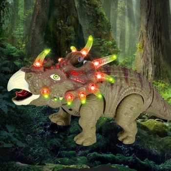 Gå Dinosaur Elektriske Gang Dino Legetøj med LED-Lys og Brusende Lyd til Skole, Børn, Børn, Barn, Toddler