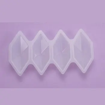 Crystal Epoxy Harpiks Skimmel Sekskantet Smykker Støbning Silicone Mould DIY Håndværk Vedhæng Gør Værktøjer