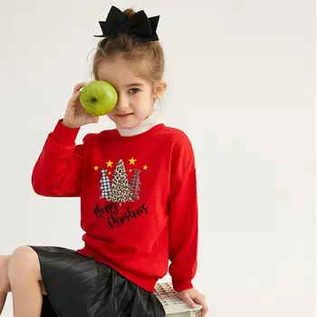 2021 Nye Mode i Efteråret og Vinteren, Drenge, Piger, Tops Tees Børn Drenge og Piger, Afslappet langærmet T-shirts til Børn Sweater