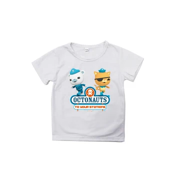 Kawaii Octonauts T-Shirt Børn Drenge Piger Korte Sommer Ærme Octonauts Casual Tshirt Løs børnetøj Søde Tee Toppe