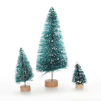 1pc 3 Størrelser juletræ, Julepynt, Leverer Et Lille Fyrretræ Placeret På Skrivebordet Mini juletræ 3 Formater