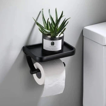 Toilet Vægmonteret Toilet Papir Indehaveren Rustfrit Stål Køkken, Badeværelse Papirholder Storage-Rack Med Mobiltelefon