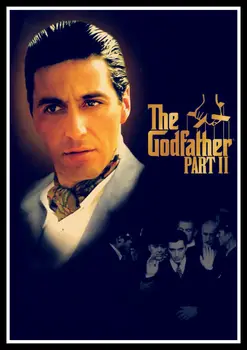 The Godfather Part II Plakat Dekorative DIY Væg Lærred Mærkat Hjem Bar Kunst Plakater Indretning