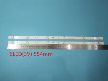 LED-baggrundsbelysning strip 6 lampe til JL.D32061330-004AS-M 057GS 4C-LB320T-JF3 JF4 LVW320CSDX E13 V57 LVW320CSDX W32H W32S H32B3913