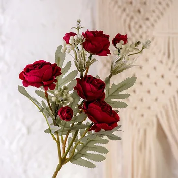 Qingyi Xuebao Kunstige Blomster Hjem Bryllup Dekoration Flores Artificiales Billige Blomst Fleur