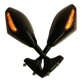 Motorcykel LED bakspejl med Lys til Yamaha YZF R1 R6 FZ1 FZ6 600R R3