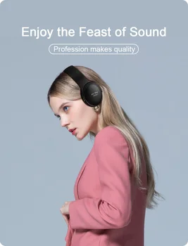 H1 Pro Bluetooth-Hovedtelefoner, HIFI Stereo Trådløse Hovedtelefoner Gaming Headsets Over-ear støjreducerende med Mic Støtte TF Kort