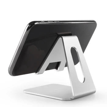 Skrivebord Mobiltelefon Holder Aluminium Telefon Dock Kompatibel med Skifte Android-Telefoner og Andre Smartphone