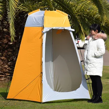 Folde Vandtæt Camping Telt Polyester Stof med Enkelt Lag Telt Rum Husly til Udendørs Rejse Vandring 120cm x 120 m x 180cm