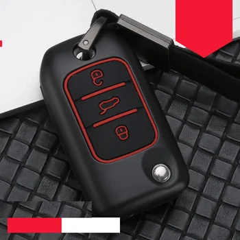 Carbon fiber Legering+Silikone Bil Key Fob Shell Cover Tilfældet For Roewe RX5 I6 Erx5 Ei5 Rx8 RX3 MG6 For MG ZS RX8 Mg 6ZS