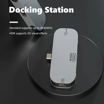 USB-C-Hub Converter Multi USB 2.0-PD-Dockingstation Type C-Dockingstation Harddisk Adapter til Bærbare PC