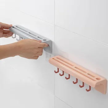 Wall-monteret hul-fri køkken knivholder plast hul-fri knivholder køkken værktøj, indehaver