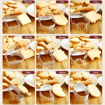 30 Stil Cookie Cutters Forme Aluminium Legering Søde Dyr Form Kiks Skimmel Køkken Værktøjer DIY Fondant Kager Udsmykning Bagning