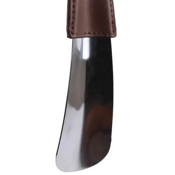Shoe Horns Professional Silver ShoeHorn Spoon Shape Shoe Horn Lifter Flexible Sturdy Slip
