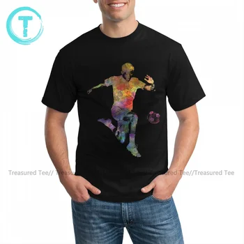 Fodbold Tshirt Awesome 100 Procent Bomuld Kort Ærme T-Shirt Med Grafisk Grundlæggende Tee Shirt Til Mænd, Oversized