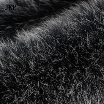 Vinteren Ægte ræv pels krave Black frost farve Ægte oversize pels krave, Tørklæde