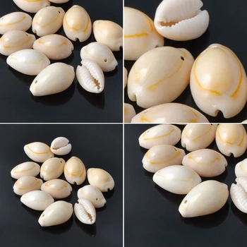 50 Stk/Pose Naturlige Shell Perler DIY Smykker at Gøre Halskæde og Armbånd Tilbehør J60E