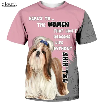 CLOOCL Cairn Terrier Trykt Mænd' T-shirts 6 Sorter Pet Mænd Tøj Unisex Hund Brev Casual T-Shirts DIY Tees Overdimensioneret