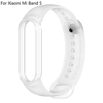 Farver Armbånd Til Xiaomi Mi-Band 5 Sport Strap Watch Silikone Håndledsrem Til Xiaomi Mi-Band 5 Armbånd Miband 5 Rem