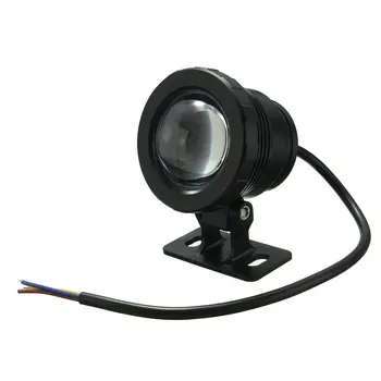 IP68 10W RGB LED Lys Haven Springvand Pool Dam Spotlight Vandtæt Undersøiske Lampe med Fjernbetjening, Sort/Sølv