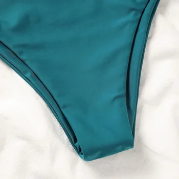 2021Women Badedragt Damer Sexet Mode Grøn Farve Matchende Tie-dye Bandeau Bandage Bikini Sæt Push-Up Badetøj Badetøj