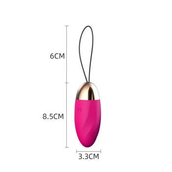 10 Hastigheder Vibrerende Æg USB-Opladning, Vibratorer Vandtæt sexlegetøj til Kvinder Øvelse Vaginal-Klitoris Stimulation af G-spot Massage