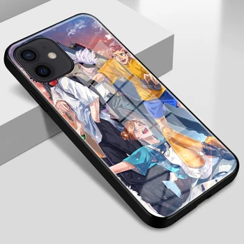 Jujutsu Kaisen Gojo Satoru Hærdet Glas Phone Case For iPhone 12 11 Pro Max antal XS Antal XR-X 6s 7 8 Plus SE 2020 Fundas Coque