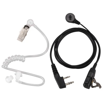 2 Pin TOT-Headset MIC Skjult Akustisk Tube In-ear Øresnegl Til Kenwood TYT Baofeng UV-5R BF-888S CB Radio Tilbehør