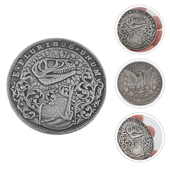 Sjælden Antik Usa Sølv Morgan Dollar Skelet Cool Mønt