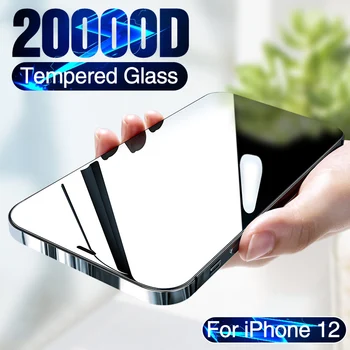 20000D Fuld Dækning Hærdet Glas Til iPhone 12 mini skærmbeskytter Til iPhone 12 Pro Max antal Screen Protector iPhone 12 Glas film