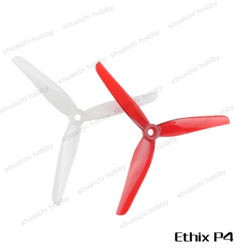 2pair CW CCW Ethix P4 Candy Cane Prop Dia 5,1 tommer Aksel Hul 5mm 3-bladet Padle PC Propeller Erstatning for RC FPV Drone