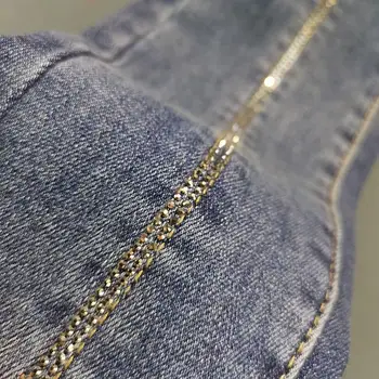Donsignet Nye Mode Hot Diamant Jeans Feminino Slank Slankekur Elastiske Jeans Push Up Taille Haute Denim Jeans