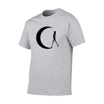 Kortærmet T-shirt stripper T-shirt til sommeren mænds tøj, street style Crew Neck Shirt mode månen print kortærmet T-Shirt Top