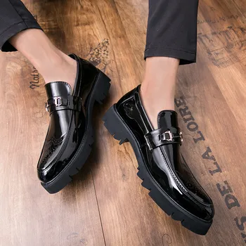 Komfortabel Mode Oxford Sko Designer Mænds Non-slip Casual Læder Formelle Mænd, Herre, Slid-resistente Personlighed Bullock