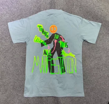 Scott Travis Manfestation Astroworld shirt Tie Dye Tee Mænd Kvinder i Bedste Kvalitet 2021 Nye ankom T-shirt