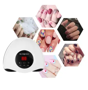 Nye 48W Neglelak-Gel Tørretumbler Smart Sensor Manicure Lysbehandling Maskine UA LED Lys Nail Art Enheden Hurtig Tør Ikke Varm