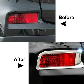 2x Chrome Bilens Bageste Kofanger Tåge Lys Reflektor Lampe Moulding Dække Trim For Honda CR-V 2016 CRV