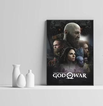 God of War 4-Video, Spil Lærred, Plakat Hjem Væggen Maleri, Dekoration (Uden Ramme)