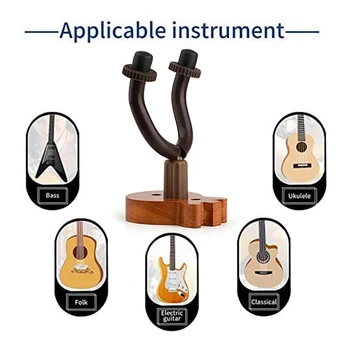 Træ-Vægbeslag Guitar Krog Bøjle Holderen Forsyninger Guitar Beskyttende Bas Silikone Til Akustisk Ukulele