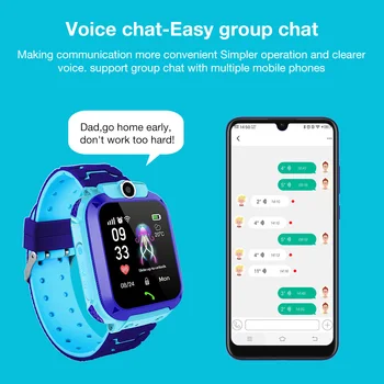 Ny Vandtæt Q12 Smart Ur Multi-funktion Børn Digitale Armbåndsur Baby Ur Telefon Til IOS Android Børn Toy Gave