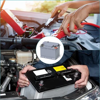 Batteri Terminal Stik-Kit med Renere Værktøj Bil Øverste Post Batteri Terminaler Klemme Stik Positive og Negative