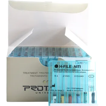 10 Pakker Dental H-FIL NiTi Fleksibel 21/25mm Endo rodbehandling Filer Hånd Brug Endodontic Wurzelkanalfeile Limas Para Conductos