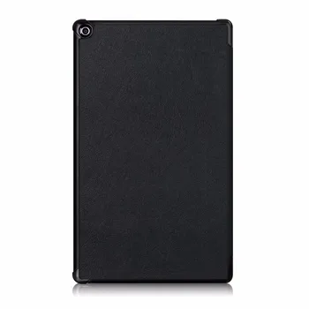 Tablet etui til Amazon Kindle Fire HD 10 2019 2021 2017 PU Læder Slanke Folde Magnetiske Stå Shell PC Back Cover med Pen