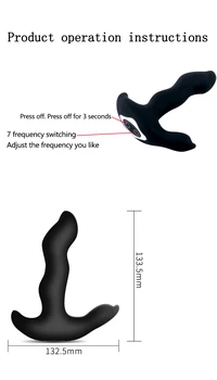 Anal Butt Plug Vibrator Voksen Sex Legetøj til Mænd, Prostata Massage 360° Rotation Anal Vibrator Anal Stimulator Erotiske Legetøj