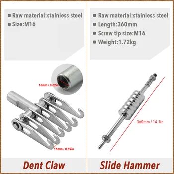 Dent Aftrækker Kit Car Krop Reparation Af Værktøjerne Spot Svejseelektroder Spotter Svejse Maskine Fjerne Straighting Buler Remover-Enhed