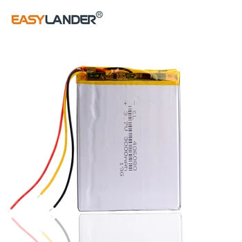 3 line 406080 3,7 V 3000MAH Lithium polymer Batteri med Beskyttelse af yrelsen For VX787 VX530 VX540T VX585 396079,MP3,MP4, GPS,DVD