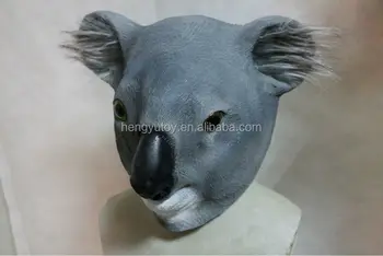 FULD STØRRELSE Liv-Livet Realistisk Kostume Voksen HOVED Latex Maske coala